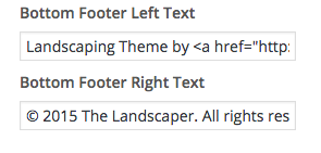Bottom Footer Text